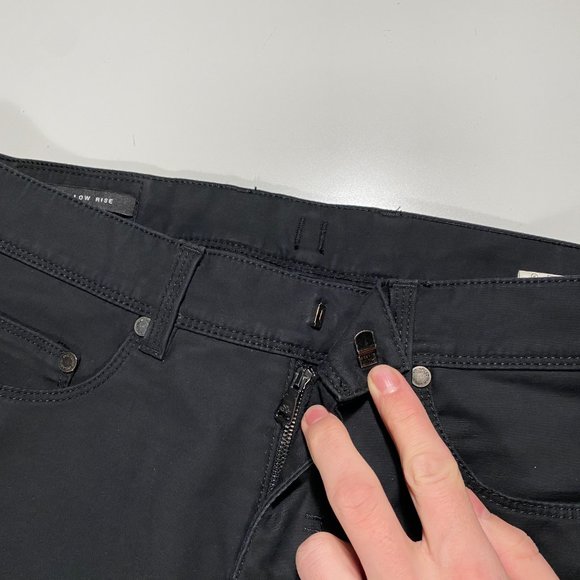 Neil Barrett Slim Fit Low Rise Chino pants black mens size 30x28 - Picture 4 of 9